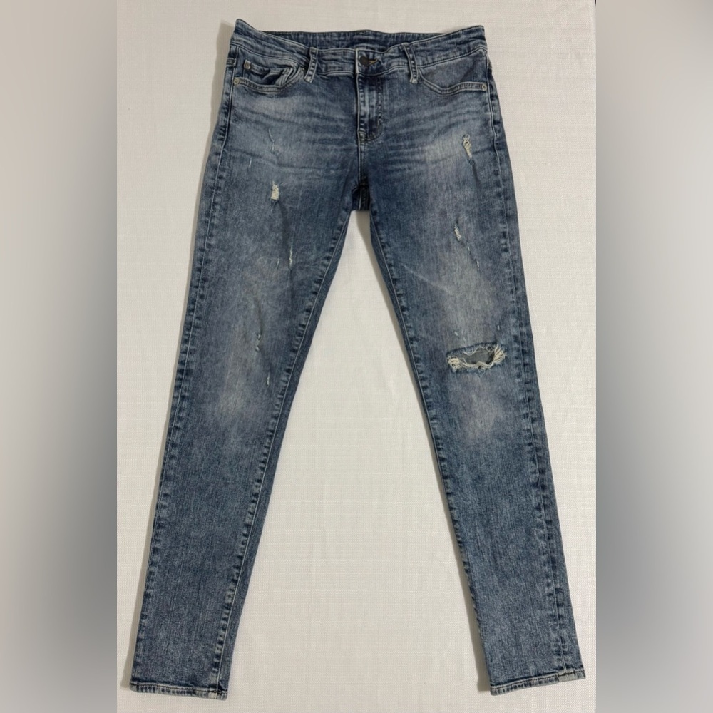 Ralph Lauren Denim & Supply Men’s Skinny Jeans Distressed Blue Acid Wash 29x32